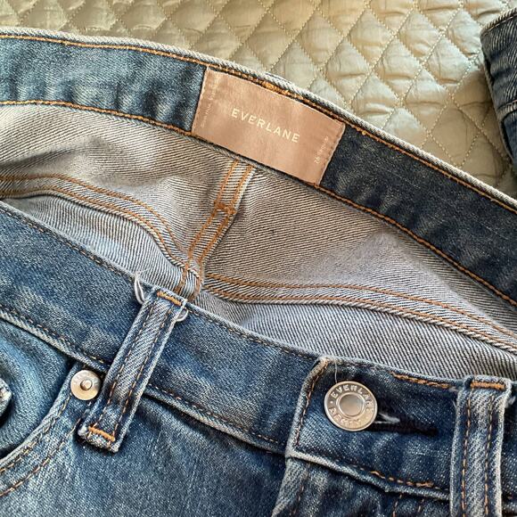Everlane The Modern Boyfriend Jeans Size 26 Medium Wash Blue Denim Relaxed Fit‎ - Picture 15 of 16